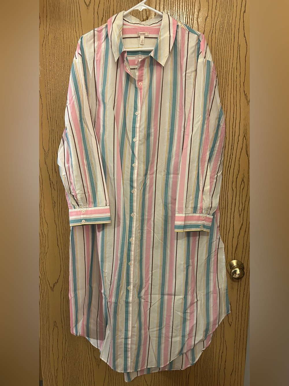 NWT Anthropologie LyreBird Cotton Button Down Shirt XL